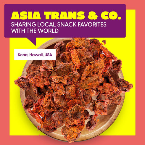 Asia Trans Li Hing Mui Crack Seed Plums, Seedless Red, Sweet, Sour, & Salty Dried Candy