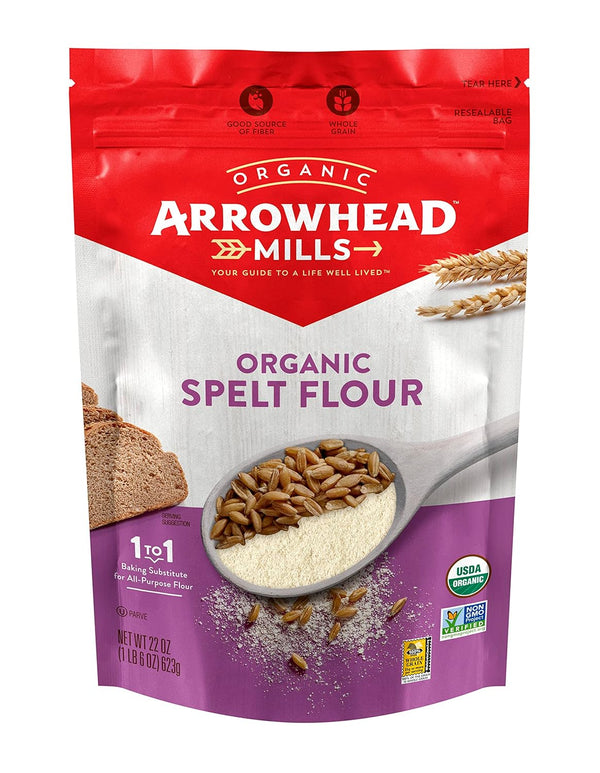 Arrowhead Mills Organic Spelt Flour, 22 Ounce Bag
