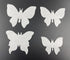 50Pcs Edible Wafer Cupcake Toppers, Cake DIY White Blank Butterfly Cake Decoration Birthday Mix Size