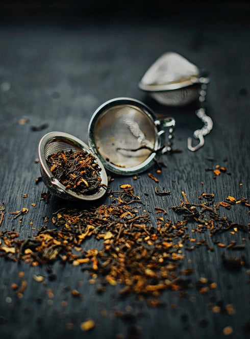FIRE TEAS Organic Assam Breakfast Tea, Assam Black Tea with Cinnamon, Ginger, Cardamom, Cloves