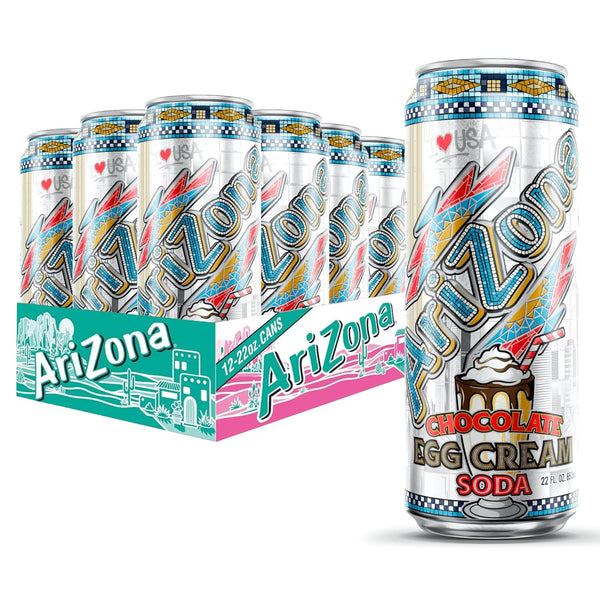 AriZona Chocolate Egg Cream Soda, Tunnels to Towers Foundation - Big Can,
