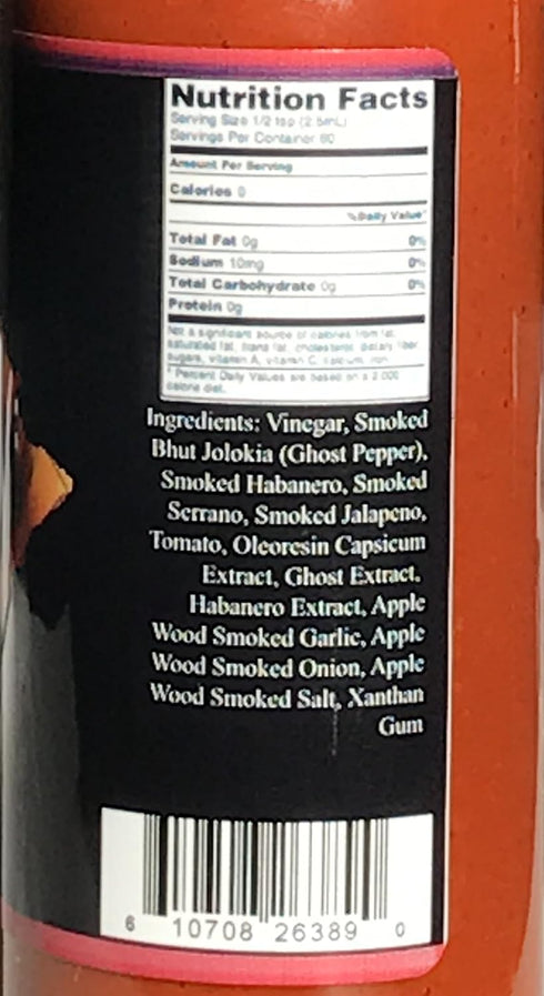 Ghost Pepper Hot Sauce, Wicked Tickle XXX Chipotle Extra Hot, World's Hottest Hot Sauce Gift