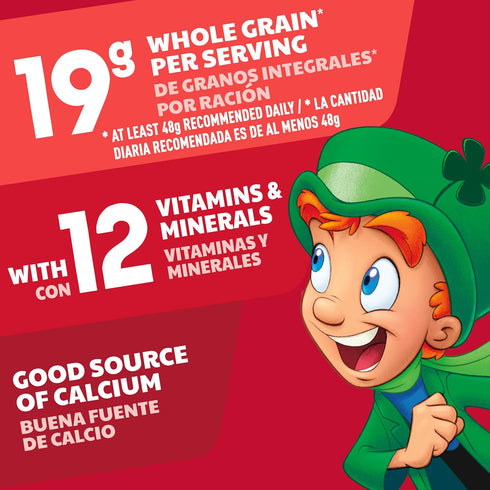 Lucky Charms Gluten Free Cereal with Marshmallows, Kids Breakfast Cereal, Giant Size, 26.1 oz