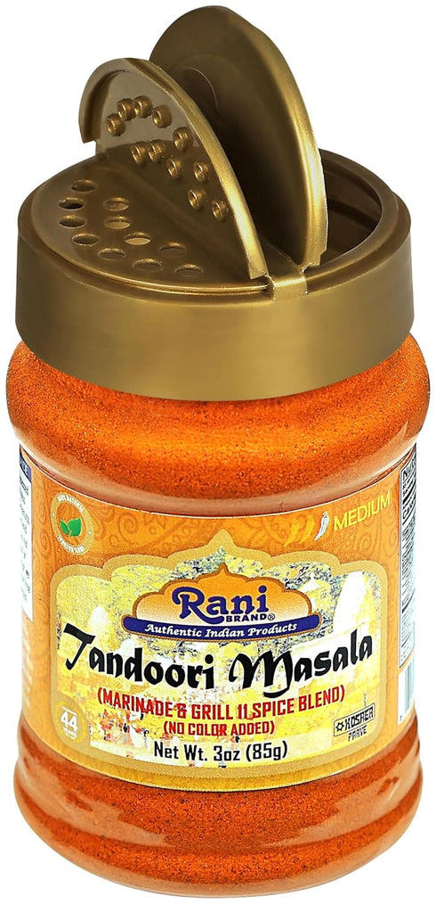Rani Tandoori Masala, 11-Spice Blend, 3oz (85g) PET Jar, Salt Free, Vegan, Gluten Friendly, Kosher