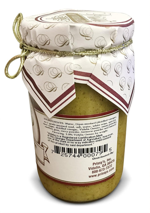 8 (Pack 2) Prissy's of Vidalia Onion Mustard, Ounce