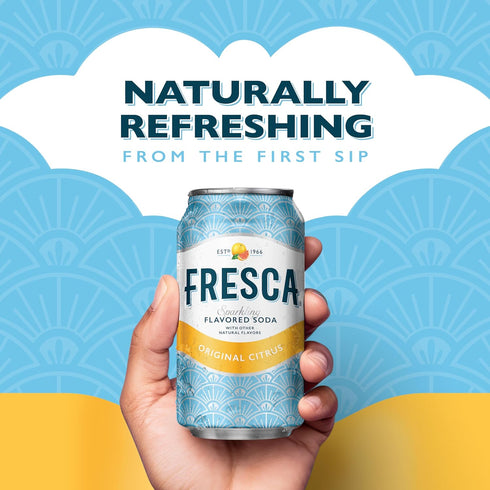 12 (Pack 12) Fresca Citrus Soda, Ounce