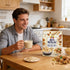 700g Oatmeal Walnut Powder | Instant Blended Cereal with Roasted Nuts & Grains - Rich & Nutty Breakfast Mix | Smooth