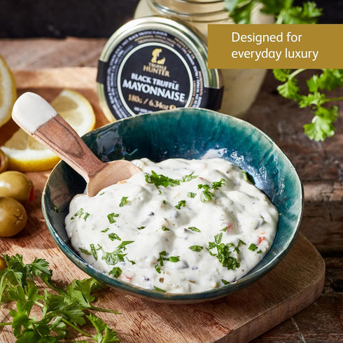 2 6.34 Oz TruffleHunter - Black Truffle Mustard and Black Truffle Mayonnaise - x