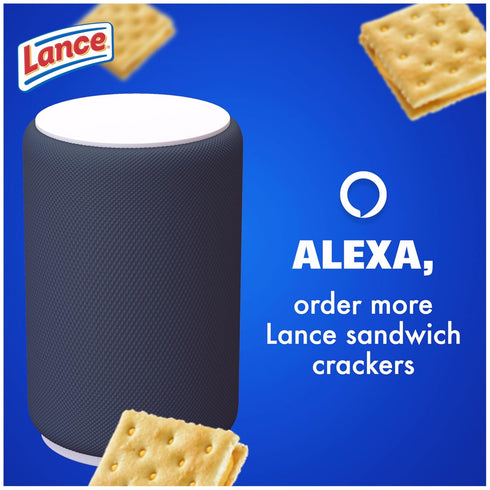 10 Packs, 6 Lance Sandwich Crackers, Captain's Wafer Grilled Cheese, Individual Sandwiches Each