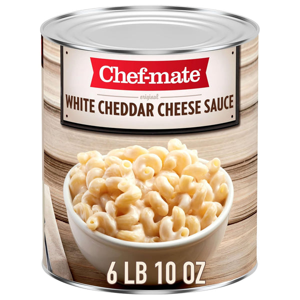 Chef-mate White Cheddar Cheese Sauce and Queso, Canned Food for Mac and