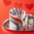 2 Lbs 100 Valentine's Day Milk Chocolate Hearts, Bulk, Individually Wrapped Pink and Silver Hearts, Extra Creamy Heart