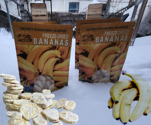 (2.0 OZ, Freeze-Dried Banana Chips Healthy, Gluten-Free, No Sugar Added, Crispy & Delicious Fruit Snacks for Kids