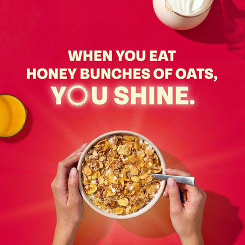 11 Honey Bunches of Oats Strawberry, Heart Healthy, Low Fat, made with Whole Grain Cereal, Ounce