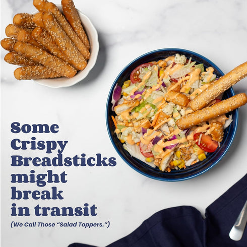 (2 Pack) Toufayan Sesame Breadsticks - Crispy Oven-Baked Breadsticks with Sesame Seeds - Kosher Pareve, Vegan