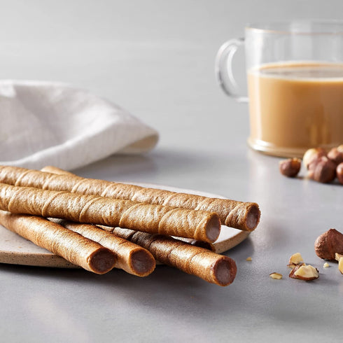 Aplenty 5 oz Amazon Brand - , Hazelnut Rolled Wafers
