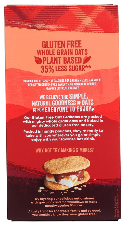 Nairn's Gluten-Free Original Oat Grahams, Healthy Snack, High Fiber, 5.64 oz, No Artificial Colors or Preservatives