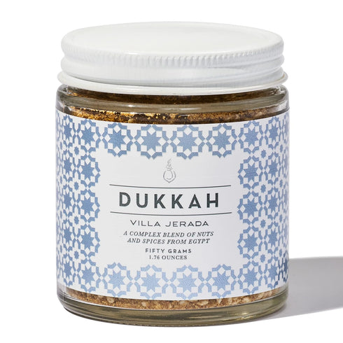 Villa Jerada Dukkah Premium Seasoning - Egyptian Complex Spice Mix of Nuts and Spices (1.76 oz, Pack of 1)