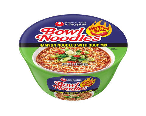 Nongshim Ramen Noodles, Gourmet Instant Ramen bowl, Premium Microwavable Noodle Soup, Hot