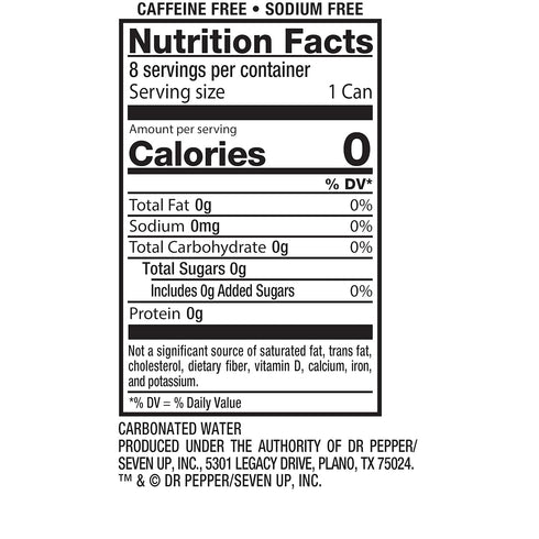 12 8 Count Canada Dry Original Sparkling Seltzer Water, Fluid Ounce Can