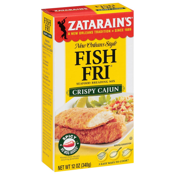 Zatarain's Crispy Cajun Fish Fri Seafood Breading Mix, 12 oz (Pack of
