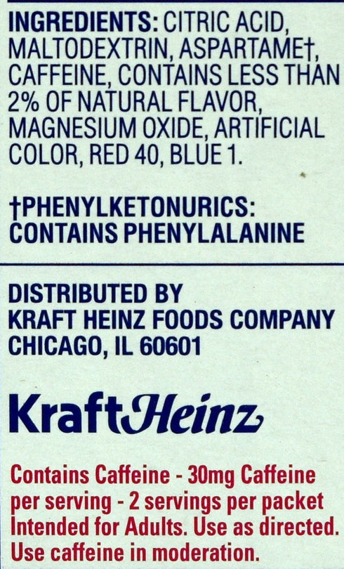 10 (Pack 12) Crystal Light Crystal Light On The Go Energy Grape, CT