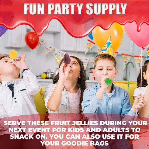 (3 Fusion Select Jelly Fruit Snack Jelly Fruits Hit or Miss Challenge- Fruit-Shaped Jelly- Assorted Flavors