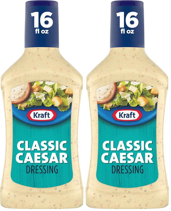Kraft Salad Dressing, Caesar, 16 oz (Pack of 2)