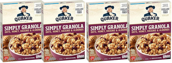 Quaker Simply Granola Honey & Raisin,24.1 Oz,(Pack of 4)