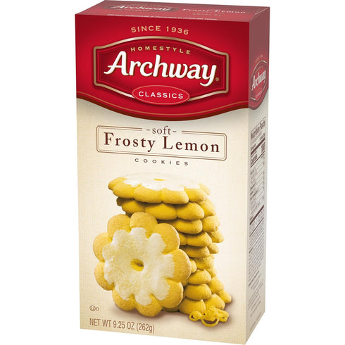 Archway 9.25 Oz Cookies, Soft Frosty Lemon Cookies
