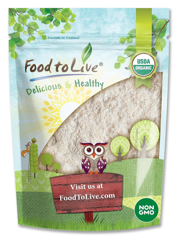 Food to Live Gluten-Free Organic Oat Flour, 8 Ounces - Stone Ground