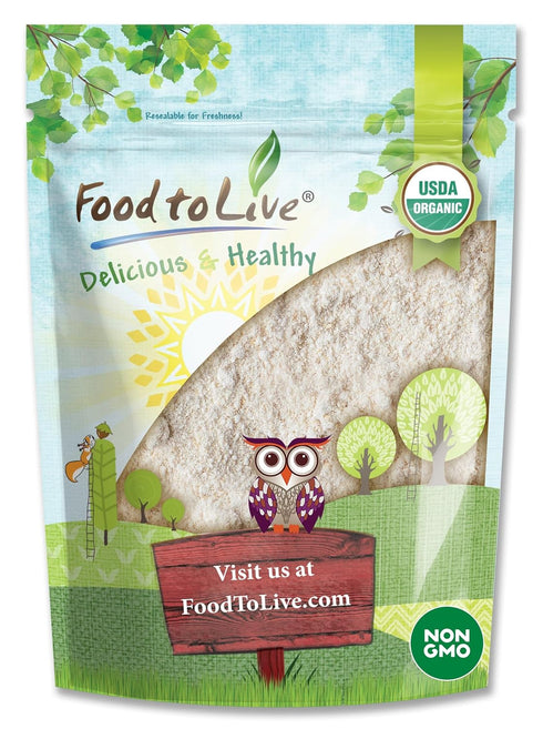Food to Live Gluten-Free Organic Oat Flour, 2 Pounds - Stone Ground