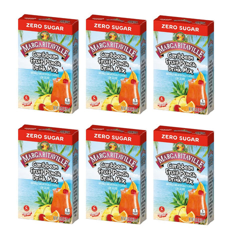 Margaritaville Caribbean Fruit Punch Drink Mix - Pack of 6-6 Per Box
