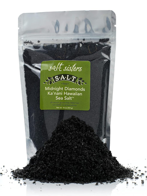 s.a.l.t. sisters Midnight Diamonds Ka'nani Hawaiian Sea Salt | All-Natural, Gluten Free,