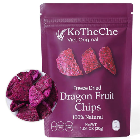 KOTHECHE Dragon Freeze Dried Fruit, 1.08 Oz (Pack of 4), Low Calorie