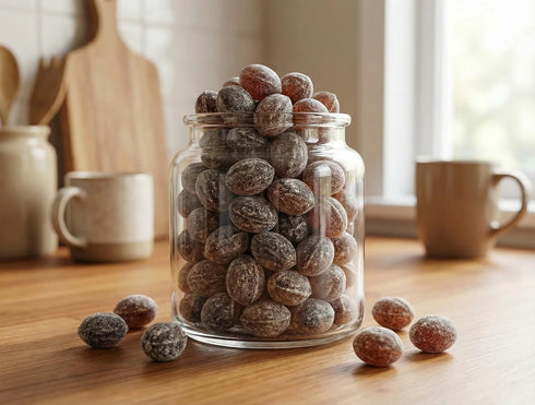 2 lbs Root Beer Candy Drops | Classic Sugar-Dusted Treats for Parties & Snacking