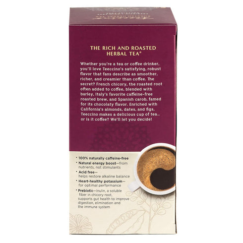 25 Teeccino Pumpkin Spice Herbal Tea - Rich & Roasted Autumn Harvest Tea Thats Caffeine Free & Prebiotic for Delicious