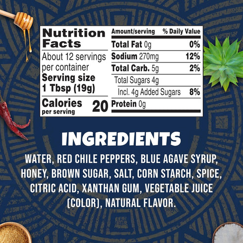 8 Ortega Red Pepper Honey Taco Sauce, Sweet and Spicy Sauce and Marinade, Ounce