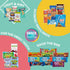 Package (50 Count) Gift A Snack - Easter Treats, Healthy Snack Box Care + Greeting Card Birthday Treats Gift Basket