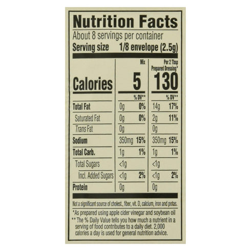 Good Seasons Salad Dressing & Recipe Mix, Garlic & Herb, 0.75 oz, 6 Pack