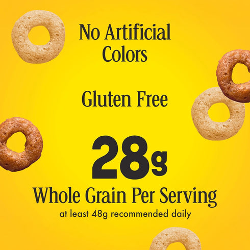 18 oz Multi Grain Cheerios, Heart Healthy Breakfast Cereal, Gluten Free, Family Size