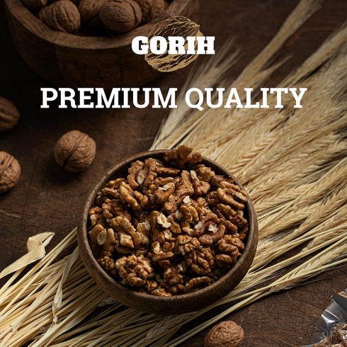 GORIH 70 Oz Walnuts Halves and Pieces, - Natural, Raw, Unsalted, Vegan, Shelled - Unroasted Walnuts Perfect for Baking