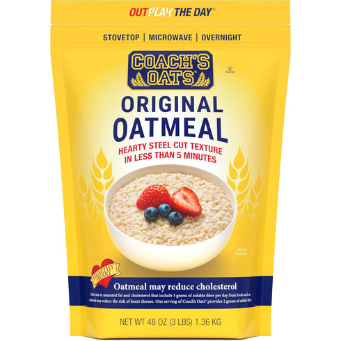 Coach's Oats Whole Grain Oatmeal 3 lbs (48 oz) | Cracked n