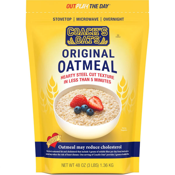 Coach's Oats Whole Grain Oatmeal 3 lbs (48 oz) | Cracked n
