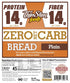 (Pack 2) ThinSlim Foods Zero Net Carb Keto Bread | Low Carb Bread | Protein Bread | Plain