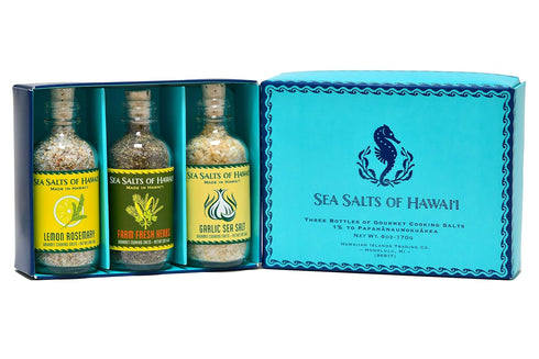 Sea Salts of Hawaii Seasoning Sea Salts Spice Set (Chef Set) Great