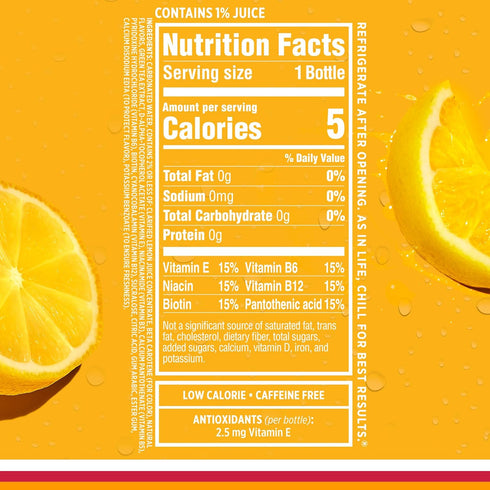 17 oz (Pack 12) Sparkling Ice, Classic Lemonade Sparkling Water, Zero Sugar Flavored Water, with Vitamins