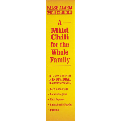 Packs 2.8oz (Pack 8) Wick Fowler's False Alarm Mild Chili Kit, Texas Style Chili Seasoning Mix with Individual