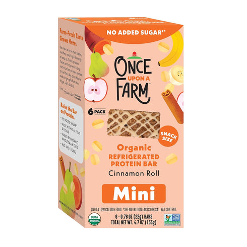 Once Upon a Farm Organic Mini Refrigerated Protein Kids' Bar Multipack Cinnamon