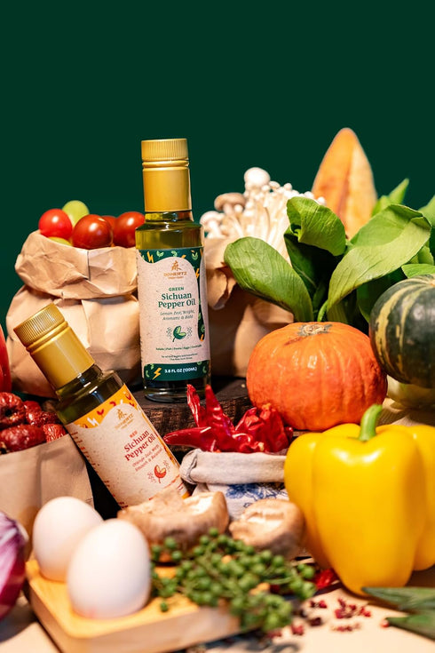 50Hertz 120ml Red Sichuan Pepper Oil (Szechuan Peppercorn), Cold-Pressed, Non-GMO, Bold & Flavorful Gourmet Oil