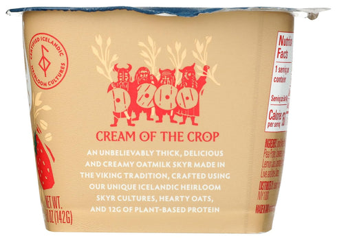 5 Icelandic Provisions, Yogurt Skyr Oat Strawberry, Ounce